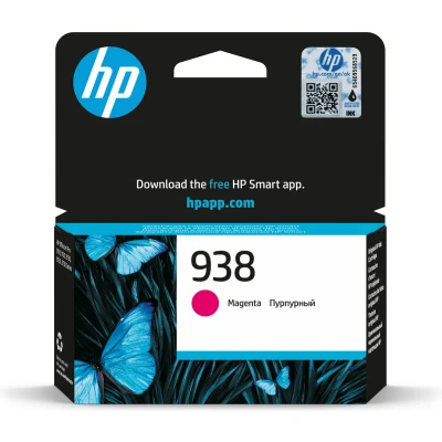 Afbeelding van HP 938 Magenta Original Ink Cartridge inktcartridge 1 stuk(s) Origineel Normaal rendement