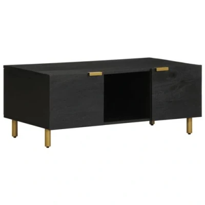 Afbeelding van vidaXL Salontafel 100x54x40 cm bewerkt hout zwart