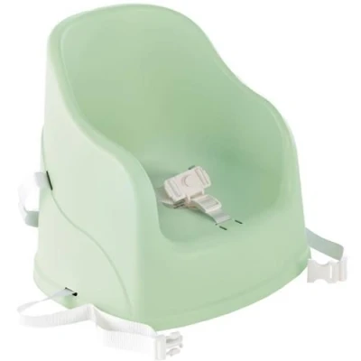 Image de Rehausseur de chaise Tudi 6 a 36 mois Harnais sécurité 3 points Vert céladon