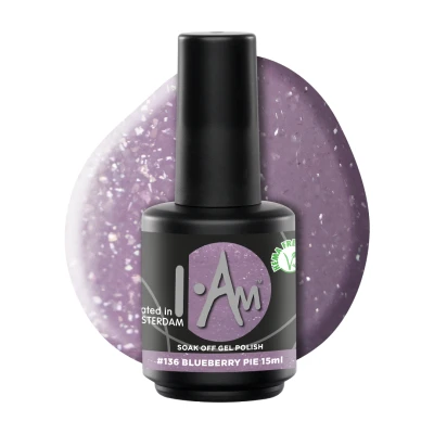 Afbeelding van Soak Off Gel Polish #136 Blueberry Pie (15ml) Blauw