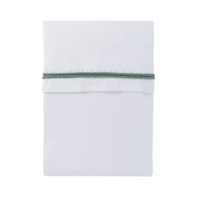 Afbeelding van Baby&#039;s Only Laken Wieg Wit/Stonegreen
