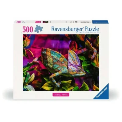 Afbeelding van Ravensburger 12001333 Kleurrijke puzzel kameleon dier, 500 stukjes, voor volwassenen en kinderen vanaf 12 jaar