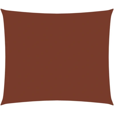 Afbeelding van Zonnescherm rechthoekig 3x4 m oxford stof terracottakleurig
