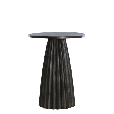 Afbeelding van Light&amp;living Bijzettafel Ø40x51 cm VEGLIA mat donker bruin