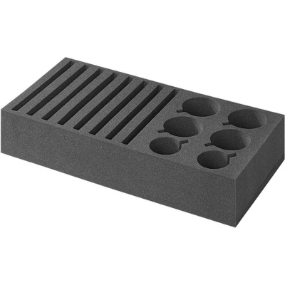 Afbeelding van Pro Plus Bordenhouder Zacht Foam voor 8 Borden en 6 Bekers 39.5 cm x 25 10 Zwart
