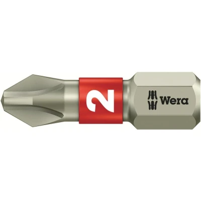 Afbeelding van Wera 1/4&quot; rvs philips bit ph2x25mm