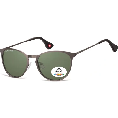 Afbeelding van Zonnebril Montana mat staal G15 groen met polarized glas
