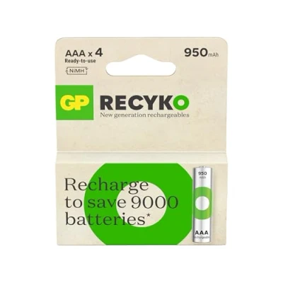Image de GP Recyko Batteries Rechargeable AAA NiMH 950mAh