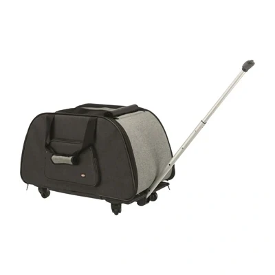 Afbeelding van Trixie Reismand Trolley Zwart / Lichtgrijs 67X34X43 CM