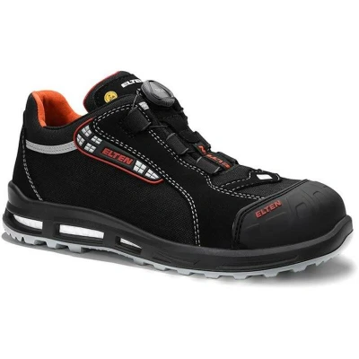 Afbeelding van ELTEN SENEX XXT Pro BOA ESD S3 Veiligheidsschoenen voor dames en heren, textiel, kunststof neus (lichter dan stalen neus), licht, sportief, zwart/rood, maat 42