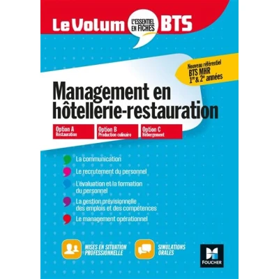 Image de Le Volum&#039; BTS MHR Management de l&#039;hôtellerie restauration Révision et entraînement