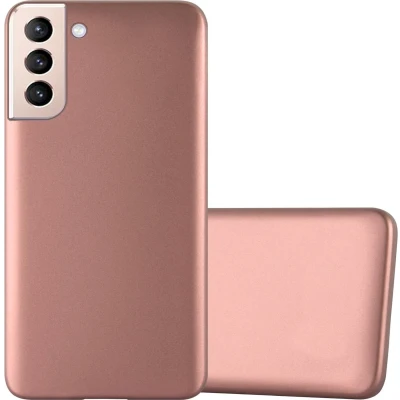 Afbeelding van Cadorabo Hoesje geschikt voor Samsung Galaxy S22 in METALLIC ROSE GOUD Beschermhoes gemaakt van flexibel TPU silicone Case Cover