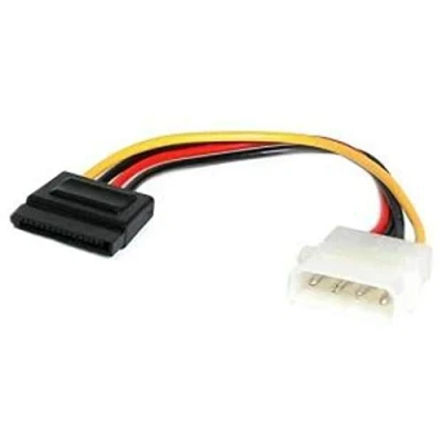 Afbeelding van StarTech.com 15 cm LP4 naar SATA voeding adapterkabel mannelijk power bus converter (SATAPOWADAP)