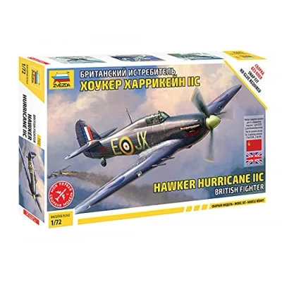 Afbeelding van 1:72 Zvezda 7322 British Fighter Hawker Hurricane IIC Plastic Modelbouwpakket