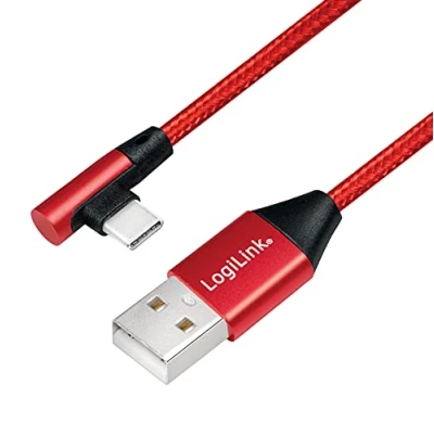 Afbeelding van LogiLink CU0146 USB kabel 1 m 2.0 A C Rood