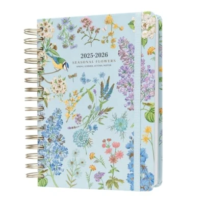 Afbeelding van Kokonote Dagplanner 2025 2026 Bloemen Schoolagenda 2024 Middelbare School, Professioneel, Student, Planner