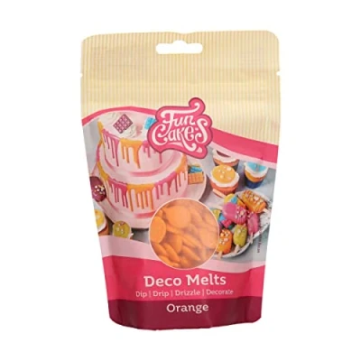 Image de FunCakes Deco Melts Orange sans AZO 250 g