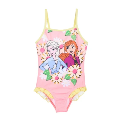 Afbeelding van Disney Frozen Badpak Anna &amp; Elsa koraal maat 116