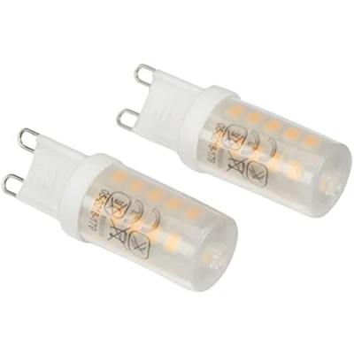 Afbeelding van LED stiftlamp G9 3W, 3.000 K, extern dimbaar, set van 2