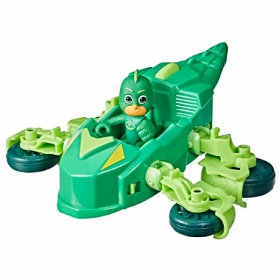 Image de Figurine Gluglu Pyjamasques Véhicule d&#039;action Reptilo Mobile de Luxe Vert
