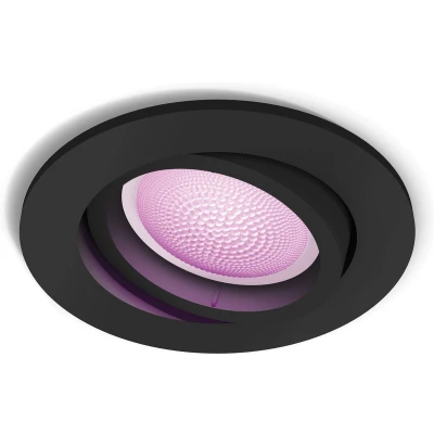 Afbeelding van Philips Hue Centura inbouwspot White &amp; Color rond Zwart 1 pack