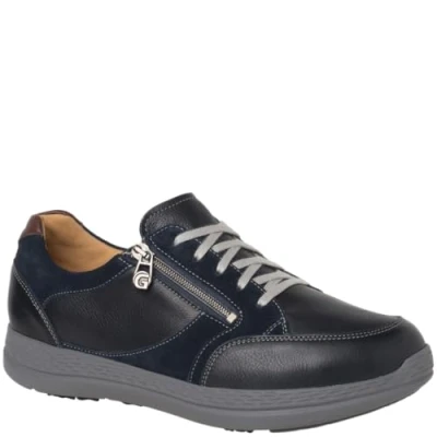Afbeelding van Ganter 259847 KARL LUDWIG CasualHeren sneakersHeren veterschoenVrije tijdsschoenen Kleur: Blauw Maat: 41
