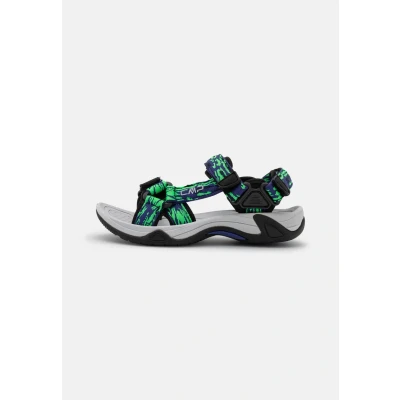 Afbeelding van CMP KIDS Hamal Hiking Unisex Outdoorsandalen voor kinderen, Maat: 37, Blue/verde fluo Polyester