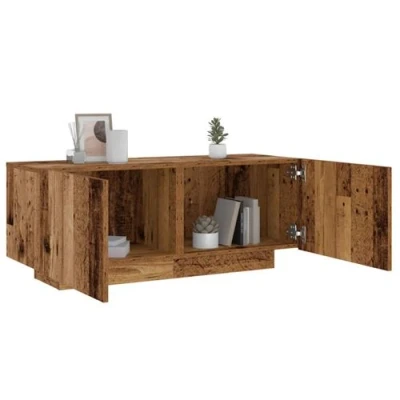 Image de vidaXL Table de chevet vieux bois 100x35x40 cm d&#039;ingénierie3329173