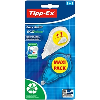 Afbeelding van Tipp Ex Easy Refill ECOlutions correctietape, 14 m x 5 mm, blisterverpakking met 1 + navulverpakking
