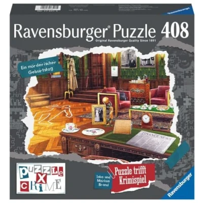 Afbeelding van Ravensburger Puzzel X misdaad een stervende verjaardag 408 stukjes puzzelspel voor 1 4 spelers