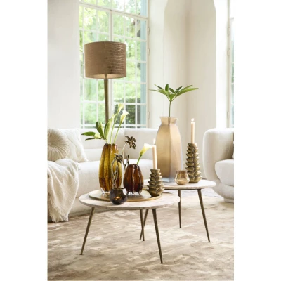 Afbeelding van Light &amp; Living Ronde Salontafel Zeca Marmer 59cm