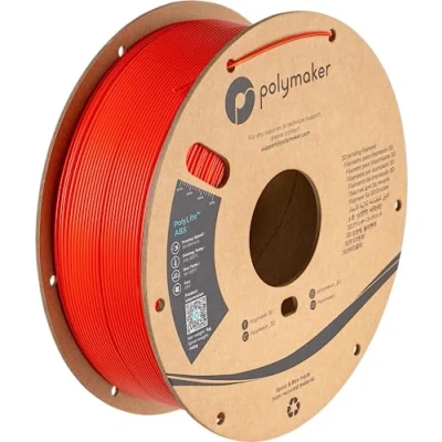 Afbeelding van Polymaker PE01004 PolyLite Filament ABS kunststof Geurarm 1.75 mm 1000 g Rood 1 stuk(s)