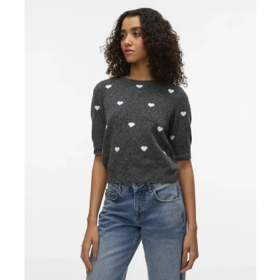 Afbeelding van VERO MODA Trui Doffy Grijs dessin M