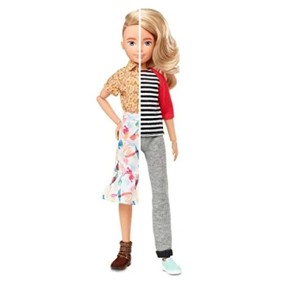 Afbeelding van Mattel Creatable World pop om te personaliseren met blond golvend haar, kleding en accessoires, creatief speelgoed voor kinderen vanaf 6 jaar GGT67