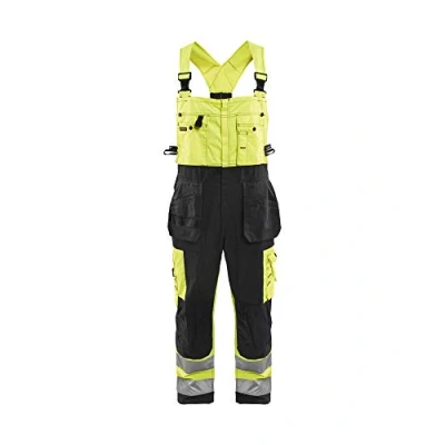 Afbeelding van Blaklader Bretelbroek High Vis 2603 1860 Geel/Zwart C50