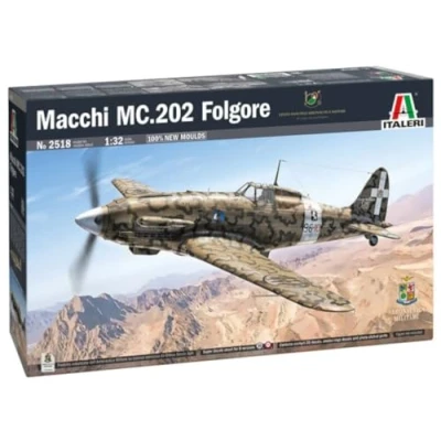 Afbeelding van 1:32 Italeri 2518 Macchi M.C. 202 Folgore Plane Plastic Modelbouwpakket