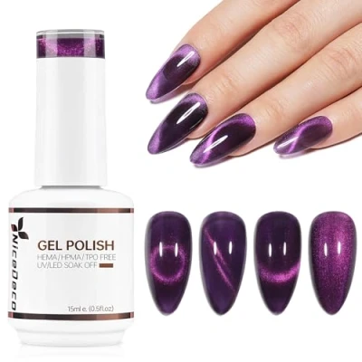 Afbeelding van Nicedeco 15 ml Cat Eye Gel nail Polish, UV/LED, soak off, magnetische gel, art, manicure, pedicure, voor professioneel, salon en thuis, gebruik N301