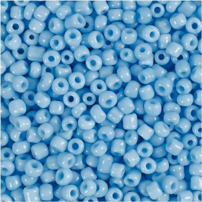 Afbeelding van Rocailles, afm 8/0 , d: 3 mm, turquoise, 25gr, gatgrootte 0,6 1,0 mm