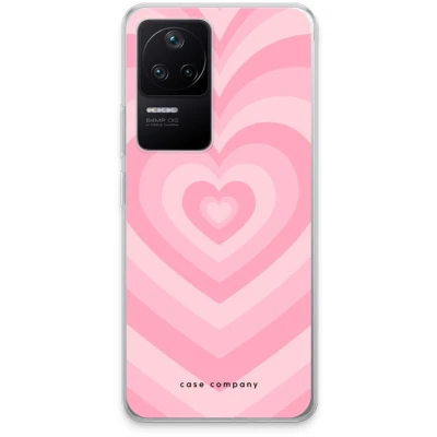 Afbeelding van Case Company® hoesje geschikt voor Xiaomi Poco F4 Hart Roos Soft Cover Telefoonhoesje Bescherming aan alle Kanten en Schermrand