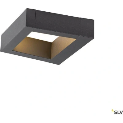 Afbeelding van SLV BOOKAT 1005443 LED wandlamp vast ingebouwd 15 W Antraciet