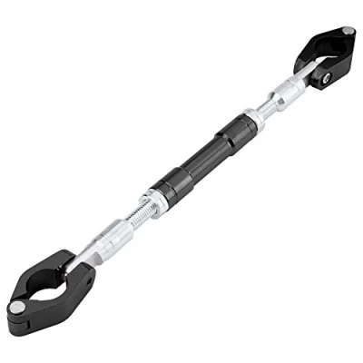 Afbeelding van Motorfiets balansstuur, verstelbare universele handgreep van aluminiumlegering, motorfiets, weegschaal, cross stuur, versterking de hefboomstang (zwart)