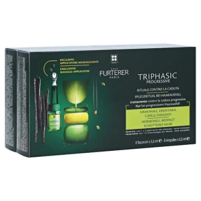 Afbeelding van René Furterer Triphasic Progressive Anti Hair Loss Ritual Treatment 8 x 5,5ml