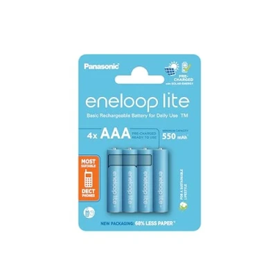 Afbeelding van eneloop lite HR03 Oplaadbare AAA batterij (potlood) NiMH 550 mAh 1.2 V 4 stuk(s)