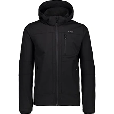Afbeelding van Cmp Softshelljas Zip Hood Heren Polyester Zwart Maat 5xl