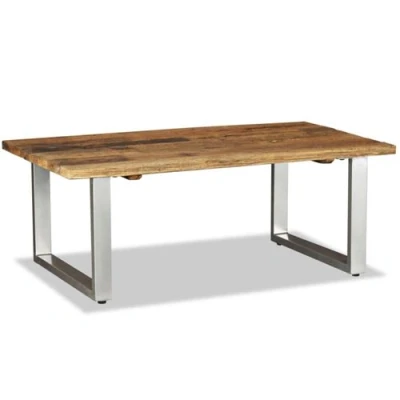 Afbeelding van Salontafel 100x60x38 cm massief gerecycled hout