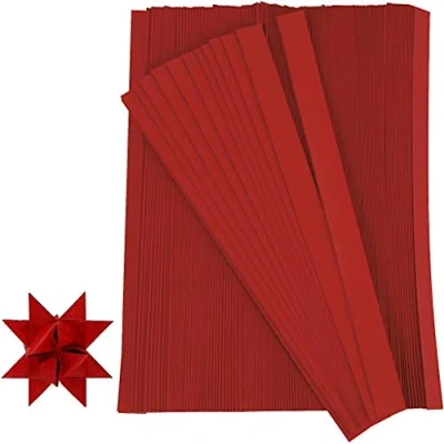 Afbeelding van Creotime Vlechtstroken, b: 10 mm, rood, 500 stuks