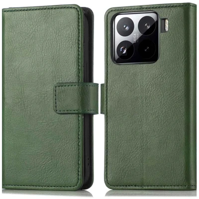 Afbeelding van imoshion Hoesje Geschikt voor Xiaomi 15 Pro Luxe Bookcase Groen