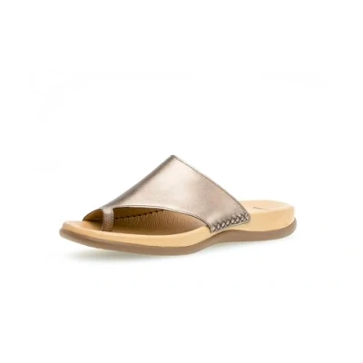 Afbeelding van Gabor Dames brons slippers &amp; muiltjes maat 40