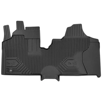 Afbeelding van M MOTOS Rubberen vloermat voor Citroen Jumpy II 2007 2016, verbeter je reiscomfort met de nr. 77 zwarte antislip mat auto, alle weersomstandigheden, bescherming tegen vuil