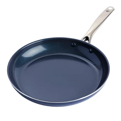 Afbeelding van Blue Diamond Koekenpan 32 CM Blauw Inductie anti aanbak PFAS vrij